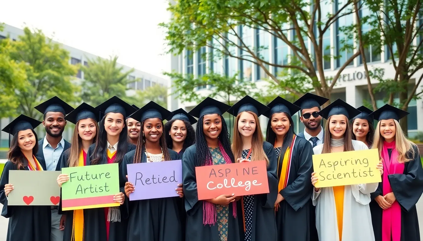 diverse graduates celebrating access to higher education.